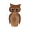 Hello Honey Acacia Wood Owl Shaped Salt and Pepper Mill, Natural and Black Finish